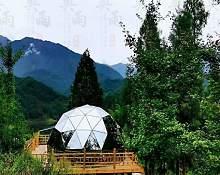 眉山洪雅縣雅女湖星空帳篷